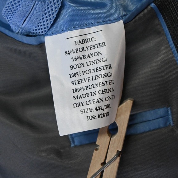 Made Cam Newton 44L Gray Plaid 2Btn Suit Jacket Blazer Sport Coat - Picture 8 of 10